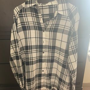 Long Sleeve Plaid Shirt - Soft